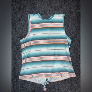 Ariat Open Back Tie Rodeo Chica Tank Top size small